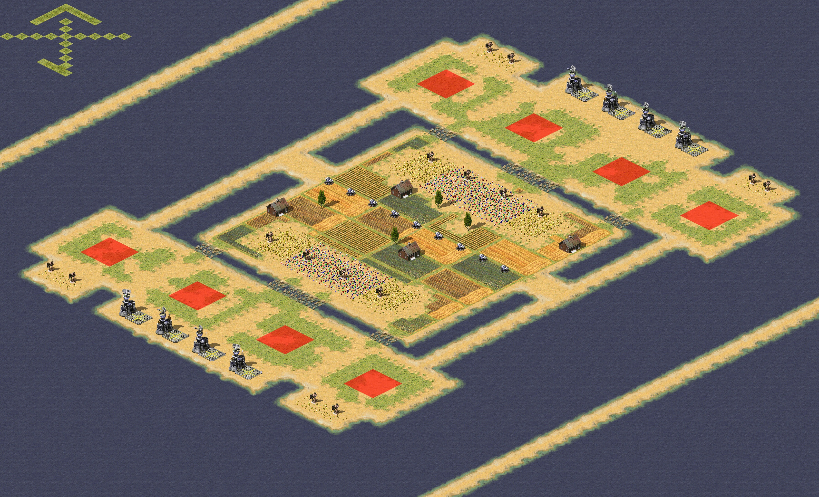 Rendered map: 3-Min 4v4 Farm Patch
