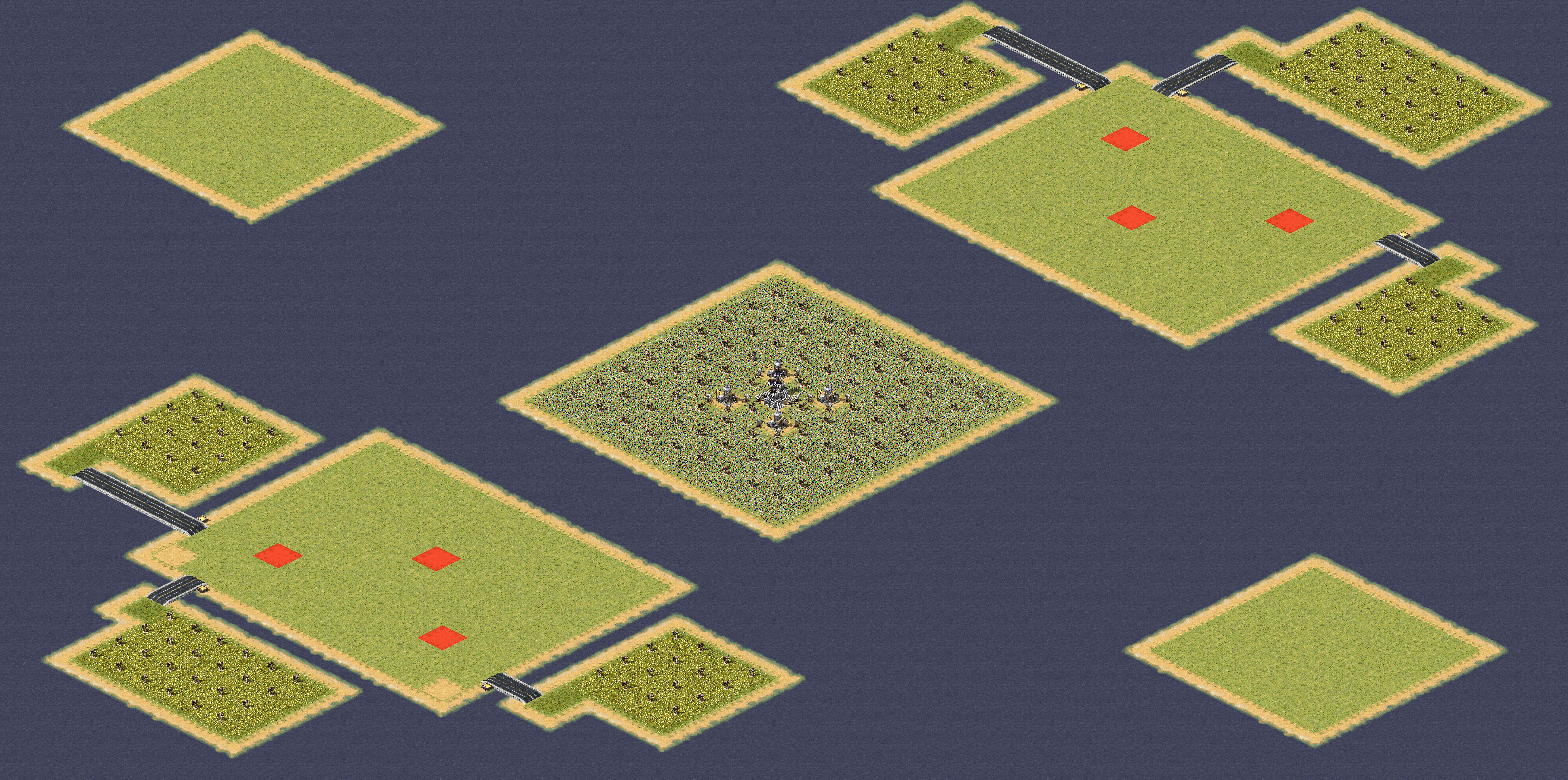 Rendered map: Naval Battle 3v3 Map Pack 1