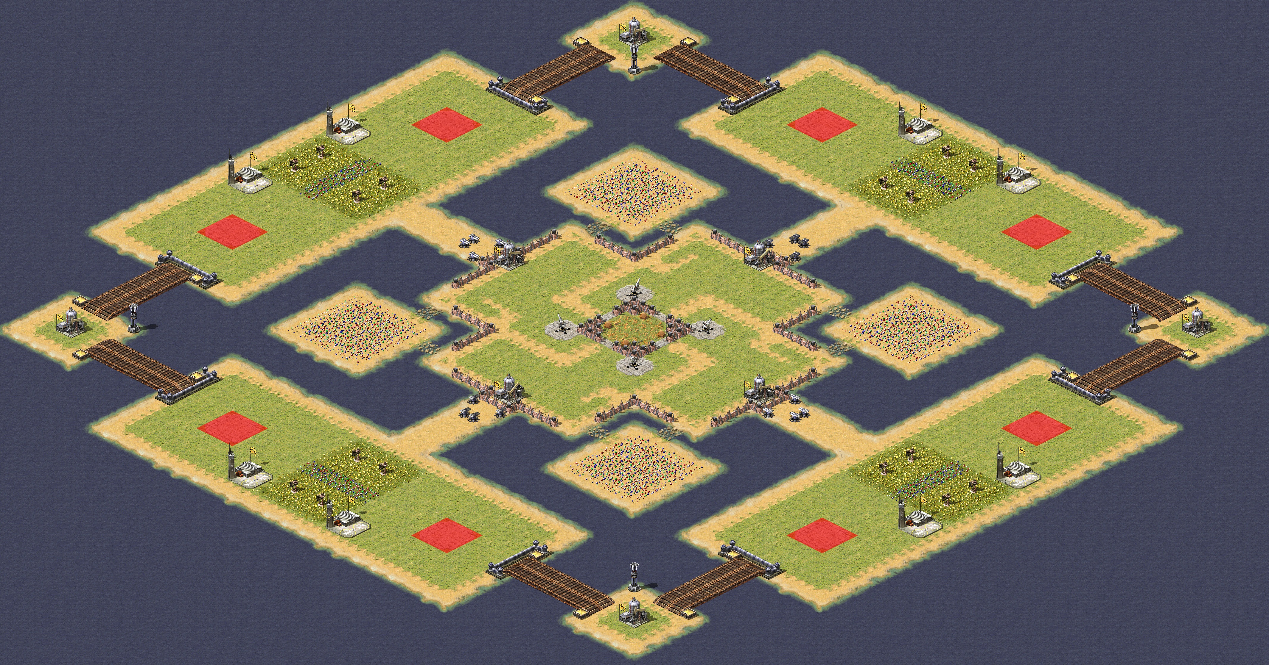 Rendered map: Sword Arena Balanced