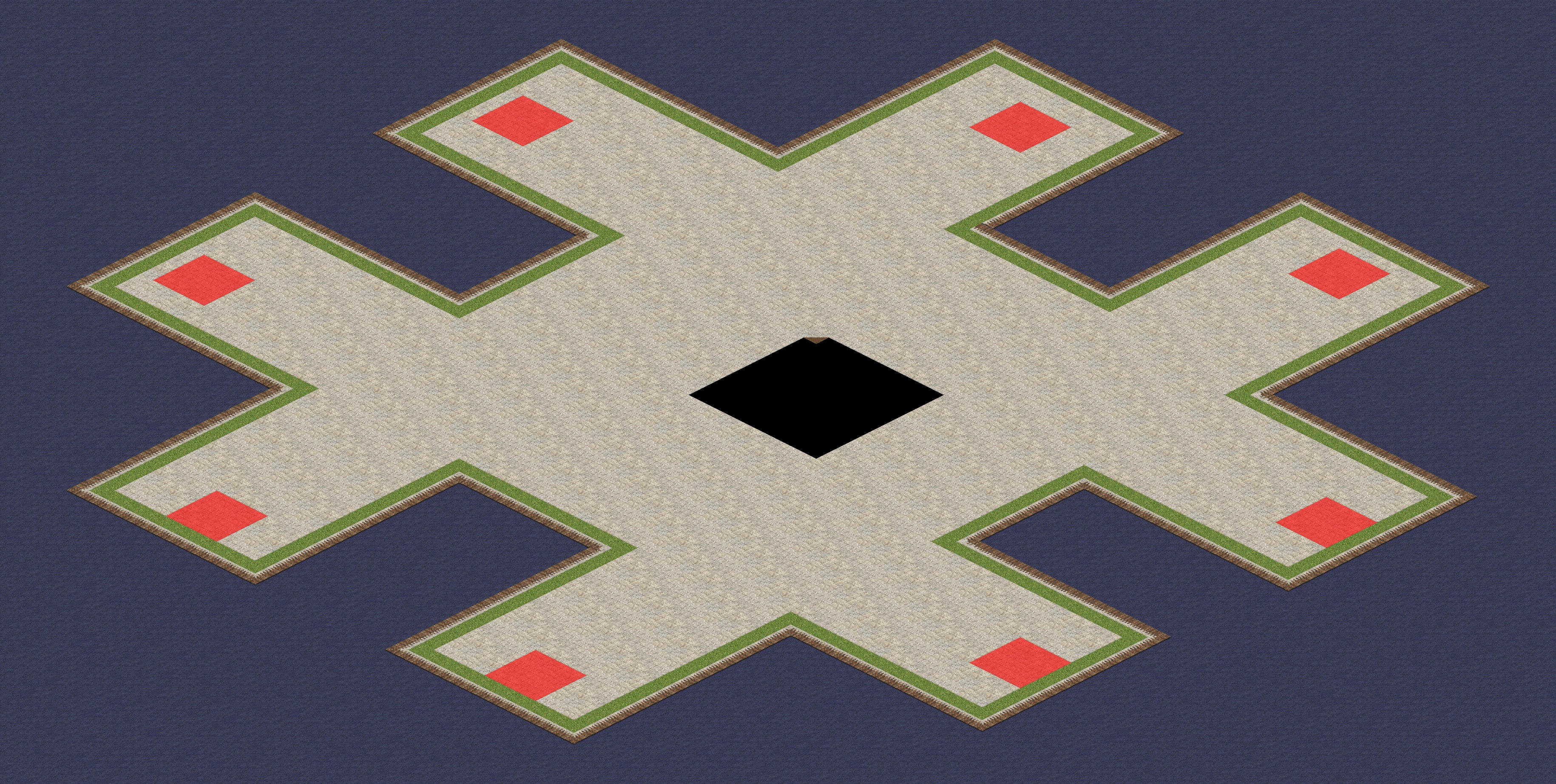 Rendered map: Lazy Tank Battle Flatland