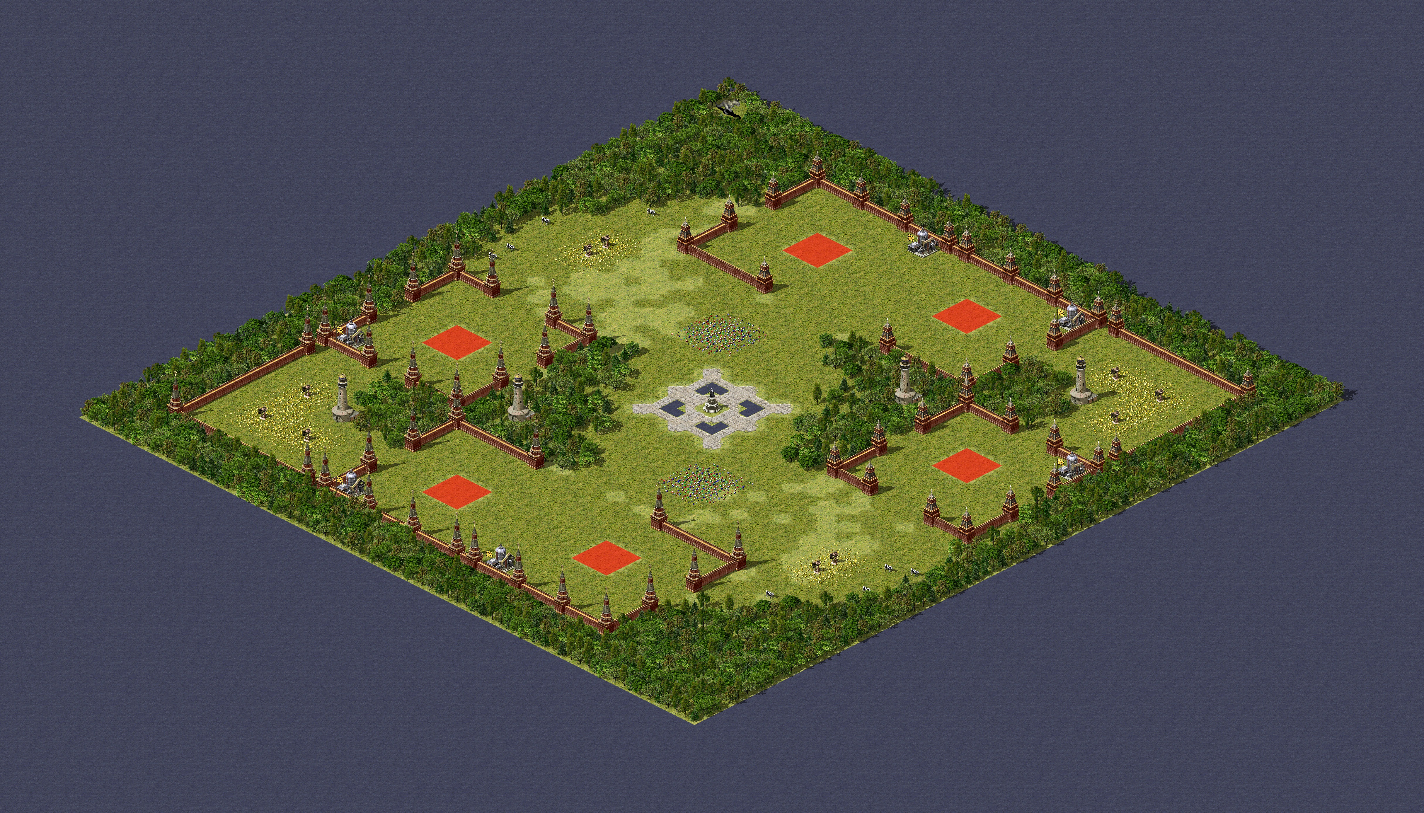 Rendered map: Imperial Coliseum 3v3/2v2