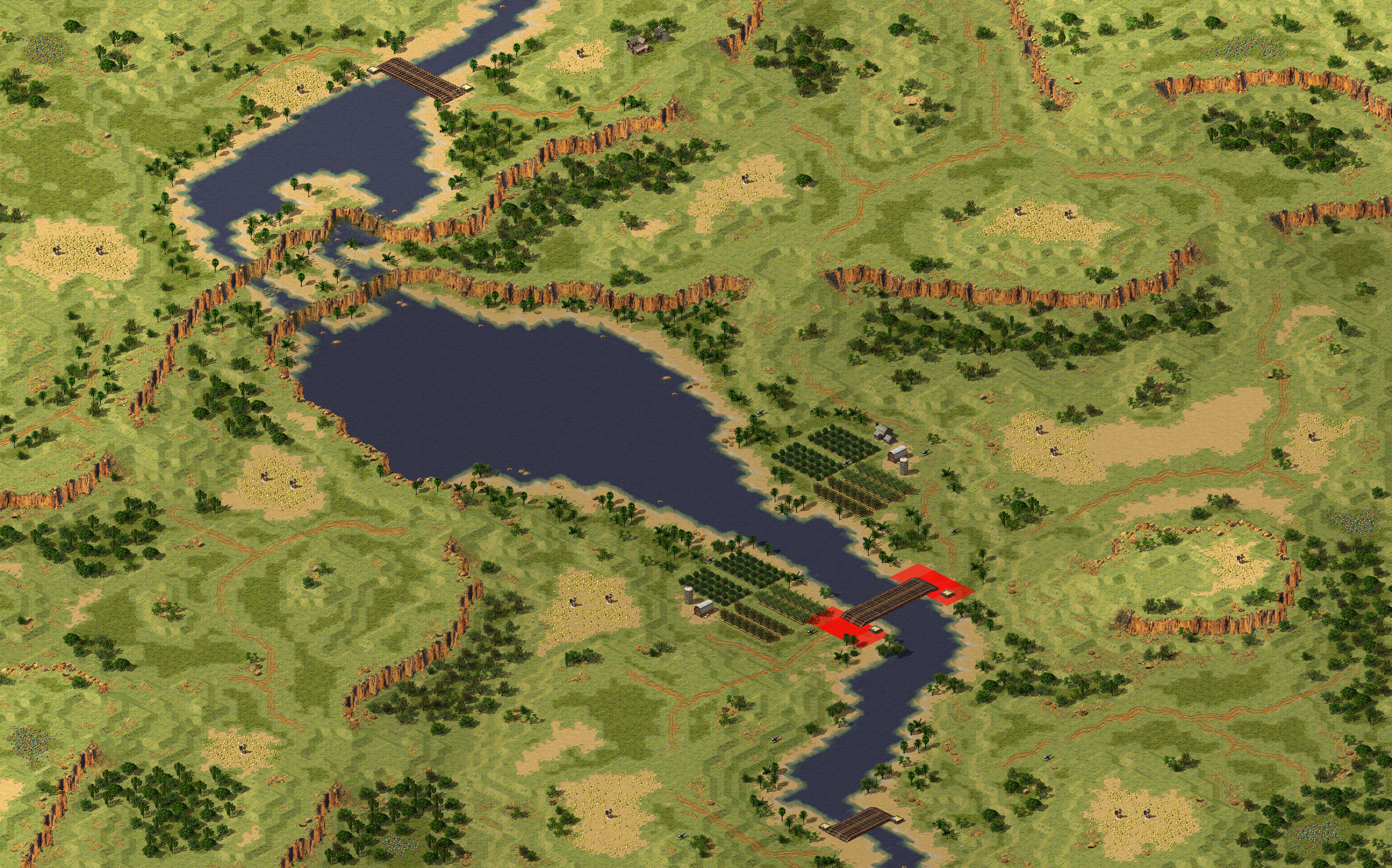 Rendered map: Malibu Cliffs (Land Rush)