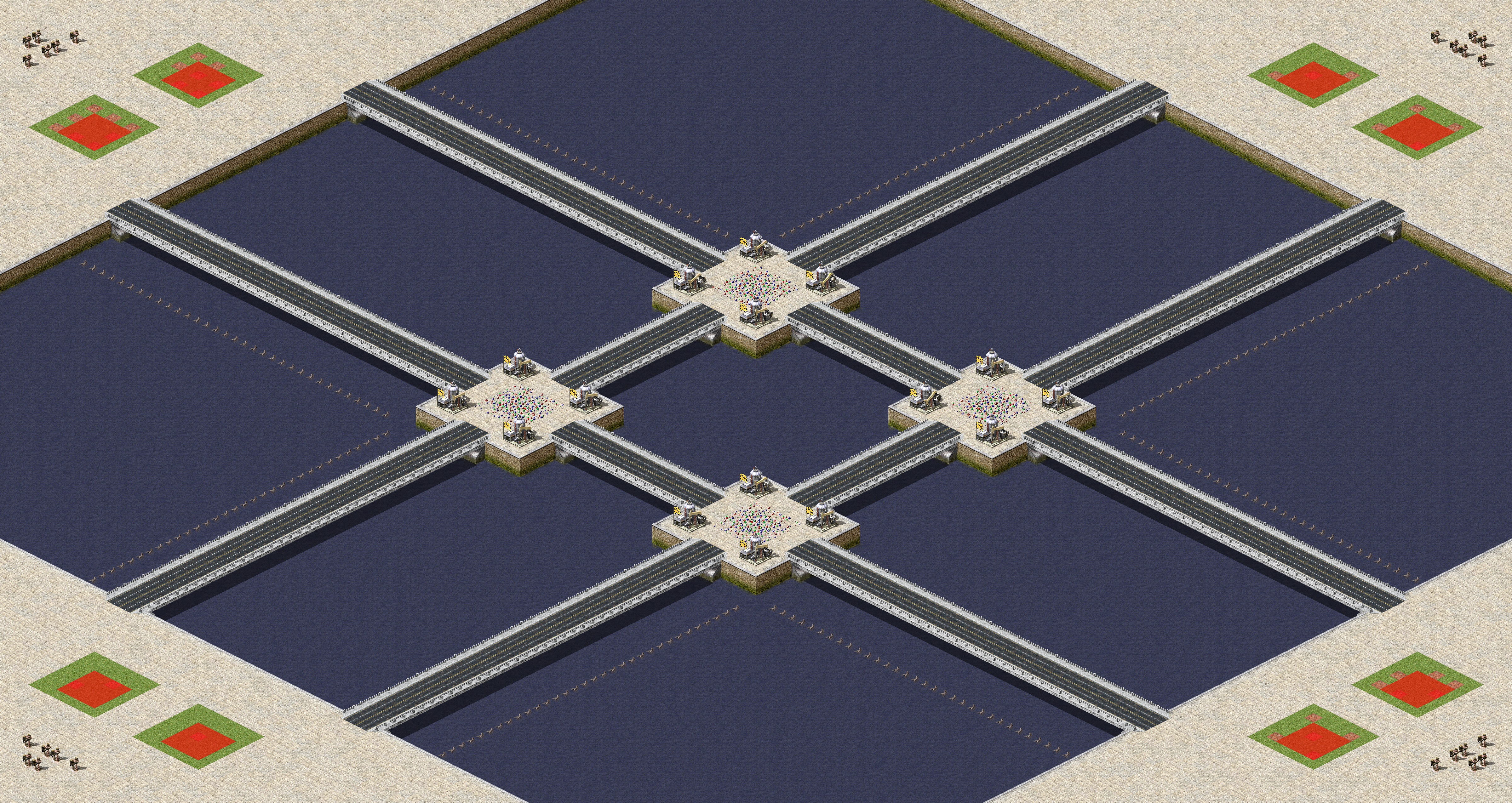 Rendered map: Double Bridge Oil Wells
