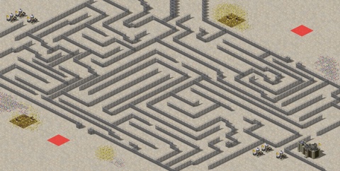Rendered preview of Maze Wire Fence